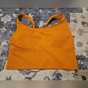 PINK Victoria's Secret Nwt Orange Seamless Medium Sports Bra